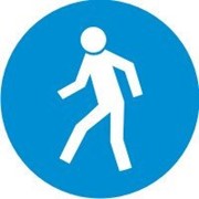 Знак Необходимо перемещаться пешком