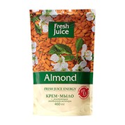 Крем-мыло жидкое Fresh Juice дой-пак, 460 мл, с увлажняющим миндальным молочком Almond (e.13280) фото