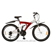 Велосипед 24д. M2415D красно-белый фотография