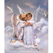 Картина стразами Два ангела 63х75 см фотография