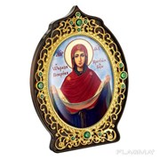 Икона из ювелирного сплава Покров Пресвятой Богородицы в позолоте 2.78.0958лп фотография