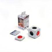 Разветвитель VINON-1510 Cube Remote (с ДУ на 4 розетки) белый фото
