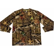 Футболка охотничья с длинным рукавом Mossy Oak Breakup Mens Olive Long Sleeve Tee фотография