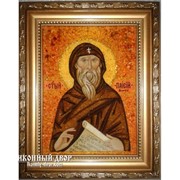 Паисий Великий - Качественная Именная Икона Из Янтаря Код товара: Оари-028 фото