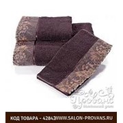 Набор полотенец для ванной в подарочной упаковке 32х50 3 шт. Soft Cotton LALEZAR хлопковая махра фиолетовый