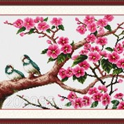 Набор для рисования камнями на холсте “Сакура“ TK023 фото