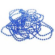 Бусы-шарики Яркий праздник “Синий“ 4 мм, 2,7 м., европодвес, 16080 фотография