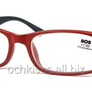 Очки для чтения SOS унисекс модель P 14248 Mat Red- Black фото
