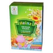 Каша Heinz мол овсяная с персиком 250г (c 5мес) фото