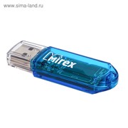 Флешка Mirex ELF BLUE, 64 Гб, USB3.0, чт до 140 Мб/с, зап до 40 Мб/с, голубая фото