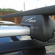 Багажник на крышу Вольво ХС70 (Volvo XC70) 2007-, поперечины на рейлинги LUX Стандарт. Сталь, черный. фотография