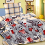 Комплект постельного белья 1,5 СПАЛЬНЫЙ ПОПЛИН 70 Х 70 Плюшевые мишки фотография