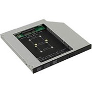 Шасси для 2.5 mSATA SSD в отсек оптического привода ноутбука 9 мм Orient UHD-2MCS9