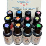 Набор красок для аэрографа Americolor 12 шт.