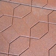 Тротуарная плитка из резиновой крошки фото