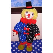 Текстильная игрушка ручной работы Клоун фото