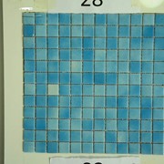 Мозаика стеклянная для стен голубая 28(2)