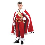 Детский карнавальный костюм Король бархат, р-р 32, рост 122 см фото