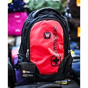 Рюкзак SWISSGEAR 02 черный с красными вставками фото