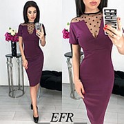 Элегантное платье женское - Бордовый фото