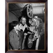 Картина Кинокиномеханик с мальчиками, Неизвестен фотография