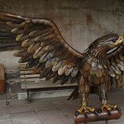 Кованая скульптура“Горный орел“ фото