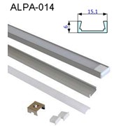 Рассеиватель для алюминиевого профиля Alpa-014 L-2000mm цвет прозрачный FP03-C