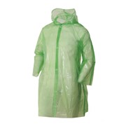 Плащ-дождевик полиэтиленовый зеленый фотография