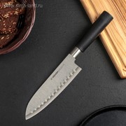Нож кухонный NADOBA KEIKO Сантоку с углублениями, лезвие 17,5 см фотография