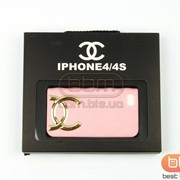 Накладка iPhone 4/4S CHANEL (силикон) розовый 70142d фотография