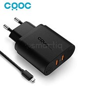 CRDC PA-T16 Dual USB зарядное устройство с Quick Charge 3.0