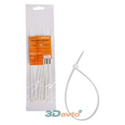 Хомуты-стяжки 200х3.6 мм AIRLINE кабельные нейлон (пластик) Белые компл. 10шт фотография
