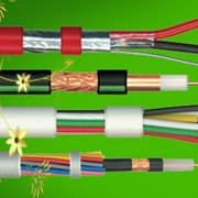 Электрические воздушные кабели фотография