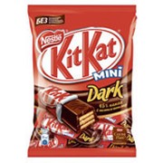 Вафельные конфеты KITKAT Mini Dark 45% какао в темном шоколаде, 185г