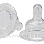 Набор из 2-х сосок 6+ Dr. Brown's Natural Flow® к бутылочкам с широким горлышком фотография