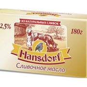 Масло сливочное HANSDORF 82,5%, 180г фотография