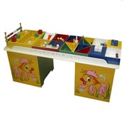 Стол дидактический, стол дидактический с набором игрушек, малый, малый стол дидактический, дидактический стол. фотография