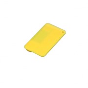 USB-флешка на 8 Гб в виде пластиковой карточки, желтый фото