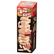 Игра настольная Башня “Бам-бум mini“, неокрашенные деревянные блоки с заданиями, 10 КОРОЛЕВСТВО, 2790 фото