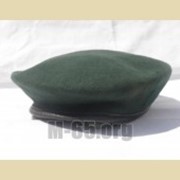 Берет AU, зеленый, черный, фетровый фотография