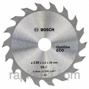Пила дисковая по дереву Bosch 130x20/16x36z Optiline ECO фото