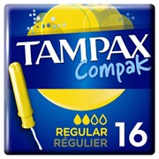 Тампоны с аппликатором Tampax Compak Регуляр Duo, 16 шт фотография