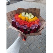 Розы разноцветные фото