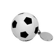 Флешка в виде футбольного мяча, 16 Гб, белый/черный фото