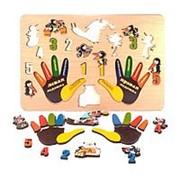 Развивающая доска Сорока-Белобока. Ладошки 33 детали, Нескучные игры, 7916 фото