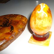 Яйцо пасхальное, камень со скорпионом
