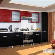 Кухня Кармен black&red фото