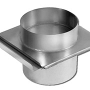 Шибер круглый D= 125 мм, Материал: оцинкованная сталь фото