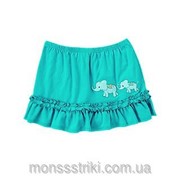 Трикотажная юбка Слоники на 12-18, 18-24 месяца, 2 года фото