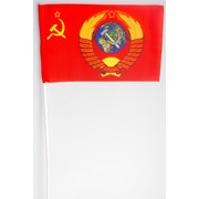 Флажок СССР с гербом 15x23 см на палочке фото